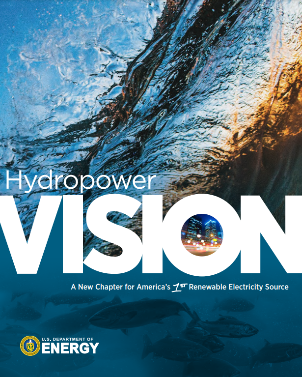 Cover of the Hydropower Vision report in 2016.